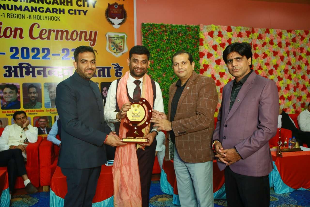 How did Saurabh Jain's speech benefit the Lions Club Hanumangarh?